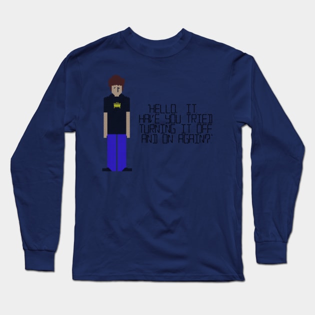 Roy - Hello, IT Long Sleeve T-Shirt by SpectreSparkC